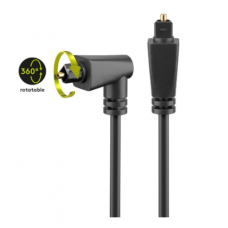 Optic cable "TOSLINK Male - TOSLINK Male Angled Toslink and Rotatable" 1m