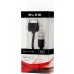 Cable "USB-A - 30-pin Apple - Lightning - Micro USB" 1m Black Flat