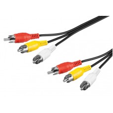 Cable "3xRCA - 3xRCA" 2m