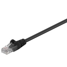 Kompiuterinio tinklo kabelis UTP 5E PATCH "RJ45 kištukas - RJ45 kištukas" 3m juodas