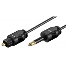 Optic Cable "TOSLINK Male - mini TOSLINK Male 3.5mm" 1m