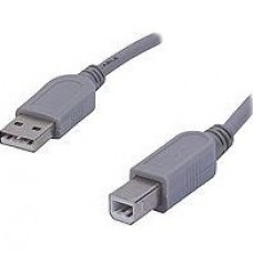Cable "USB A Male - USB B Male" 3m Printer Grey