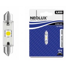 Lemputė 12V 0.5W 1SMD LED SV8.5 41mm balta NF4160