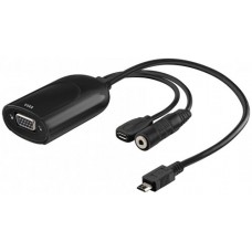 MHL adapter "micro USB B plug – VGA socket" 0.13m