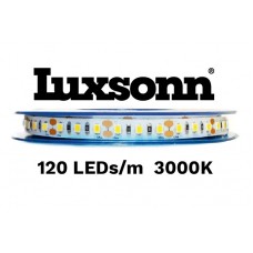 Šviesos diodų juosta 9,6 W/m 2835 120LED/m (3000K) šiltai balta IP67 LUXSONN 1m.