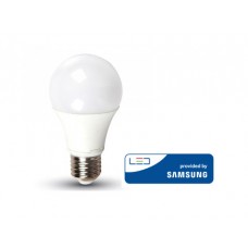 LED Lemputė 9W V-TAC E27 A58 termoplastikas (4000K) natūraliai balta SAMSUNG LED