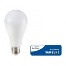 LED Lemputė 15W V-TAC E27 A65 termoplastikas (3000K) šiltai balta SAMSUNG LED