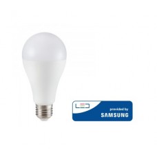 LED Lemputė 17W V-TAC E27 A65 termoplastikas (3000K) šiltai balta SAMSUNG LED