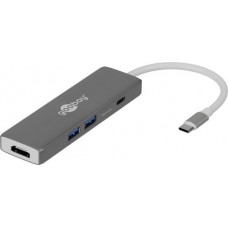 Adapteris "USB-C - multiport dock: 2 x USB 3.0 lizdas - 1x USB-C lizdas - micro SD skaitytuvas"