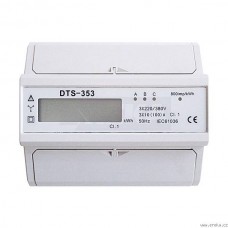 Power meter three-phase 3f/1t 10/100A DIN LCD DTS353-1L