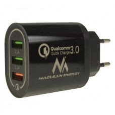Charger 3xUSB Quick Charge Maclean MCE479 black