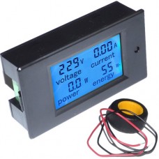 Panelinis skaitmeninis voltmetras - ampermetras - energijos matuoklis PZEM-061