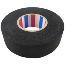 Insulating tape 0.3mmX25mmX15m textile black fluffy