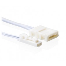 LED connector plug crimped 8mm 100cm wire L813