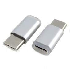 Adapter "USB-C Male - Micro USB-B Female" metal