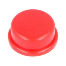 Botton round for TACT switch 12mm red