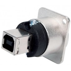 Jungtis "USB A lizdas – USB B lizdas" montuojamas i korpusą