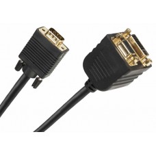 Cable SVGA "DB15/3 male - DB15/3 + DVI(24+5) females" 0.2m