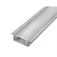LED juostų profilis aliuminis anoduotas įleidžiamas 1m.
