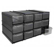 Component Storage Box PX12 with 12 drawers (230x125x142mm)