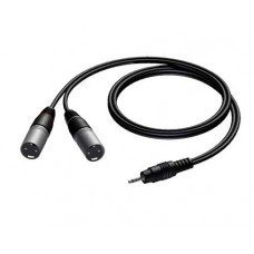 Cable  "2xXLR male – Ø3.5mm male stereo" 3m