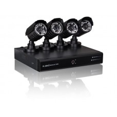 Economic video security set: DVR + 4x cameras + 500GB HDD