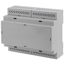ABS plastiko modulinė dėžutė bėgeliui D6MG (106.25x90.2x57.5)mm