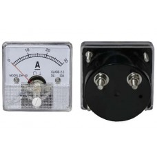 Analogue current panel meter DC 30A 51x51mm