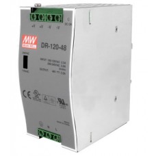 Impulsinis maitinimo šaltinis DR-120-48 120W 48V/2.5A ant DIN bėgio Mean Well 