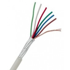 Cable shielded 6x0.22mm²., 1m