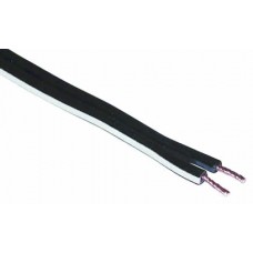 Kolonėlių kabelis 2x0.4mm² su juoda/balta izoliacija, 1m.