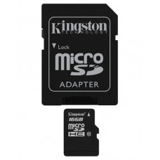 Atminities kortelė Micro SD 16GB Class10 Kingston