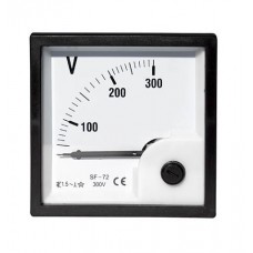 Analogue voltage panel meter AC 300V 72x72mm