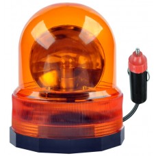 Orange rotating light with 12V adapter and magnetic pad URZ0070