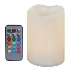 RGB LED vaško žvakė su pultu